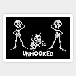 Unhooked and Hooked Skeletons Sticker